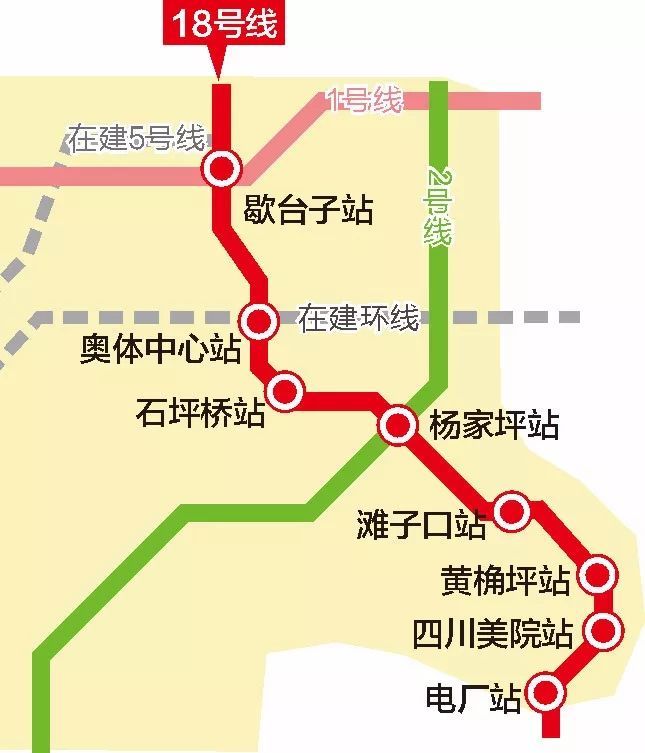 地铁18号线线路图