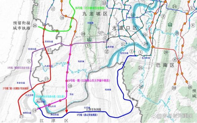 重庆江跳线线路图