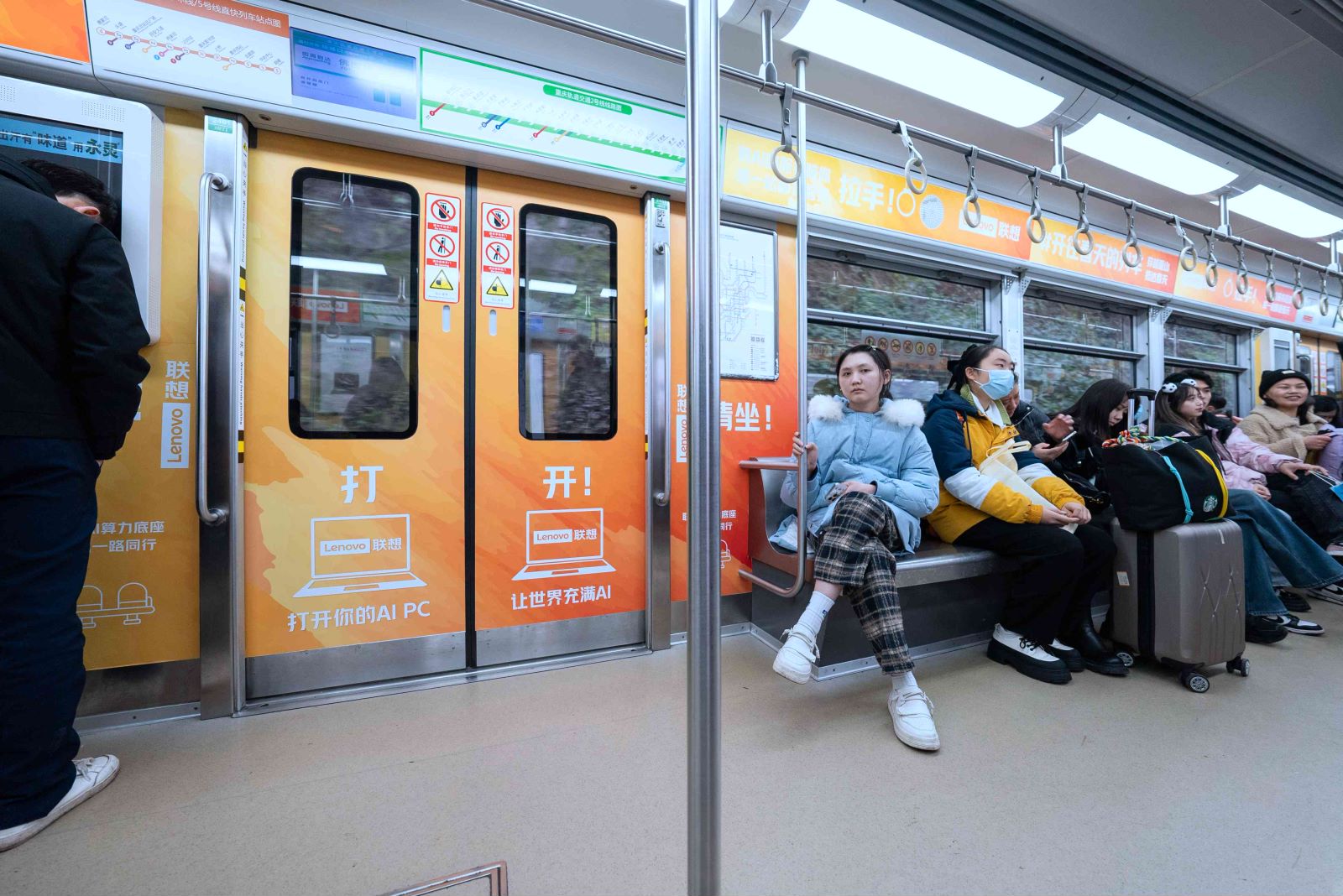 联想地铁广告投放案例图