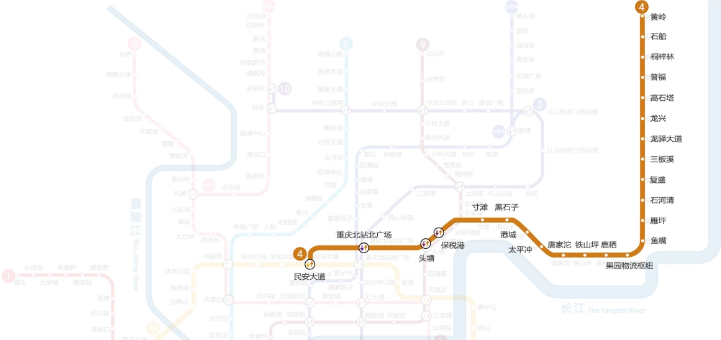 重庆轨道环线线路